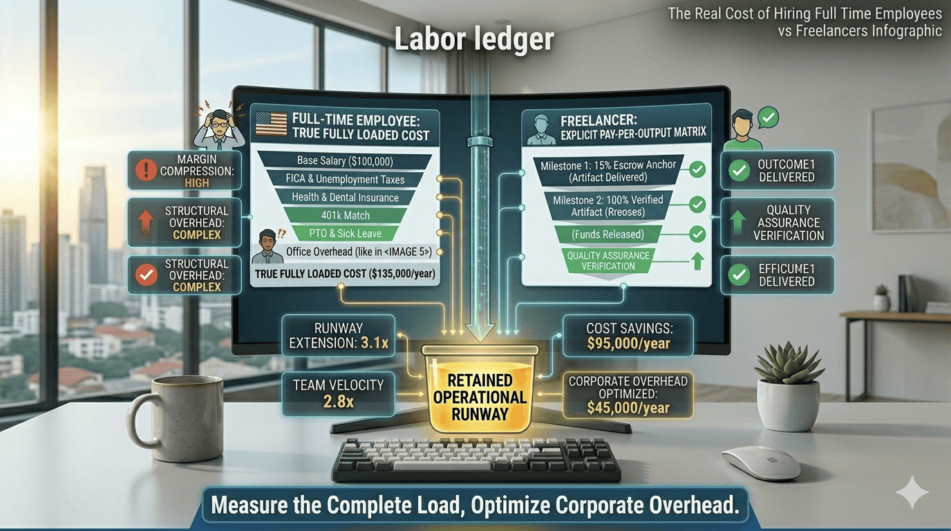 The Real Cost of Hiring Full-Time Employees vs Freelancers