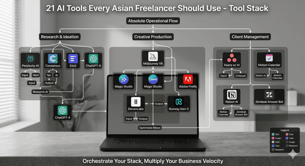21 AI Tools Every Asian Freelancer Should Use in 2026