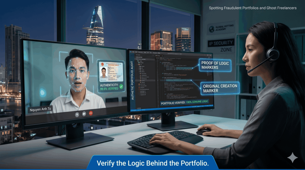 Dashboard showing automated AI detection and code integrity screening tools