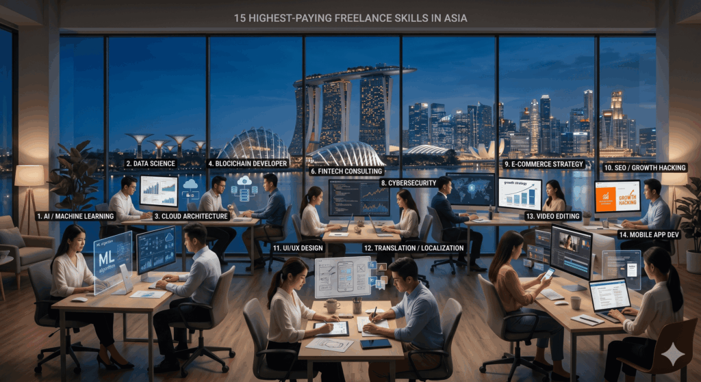 15 Highest-Paying Freelance Skills in Asia Right Now